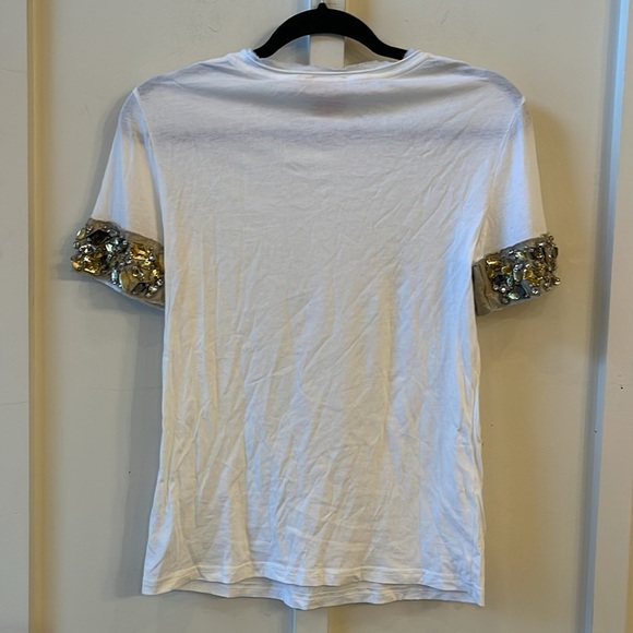 Tory Burch Jewel Adorned Short Sleeve Tee - Picture 5 of 5